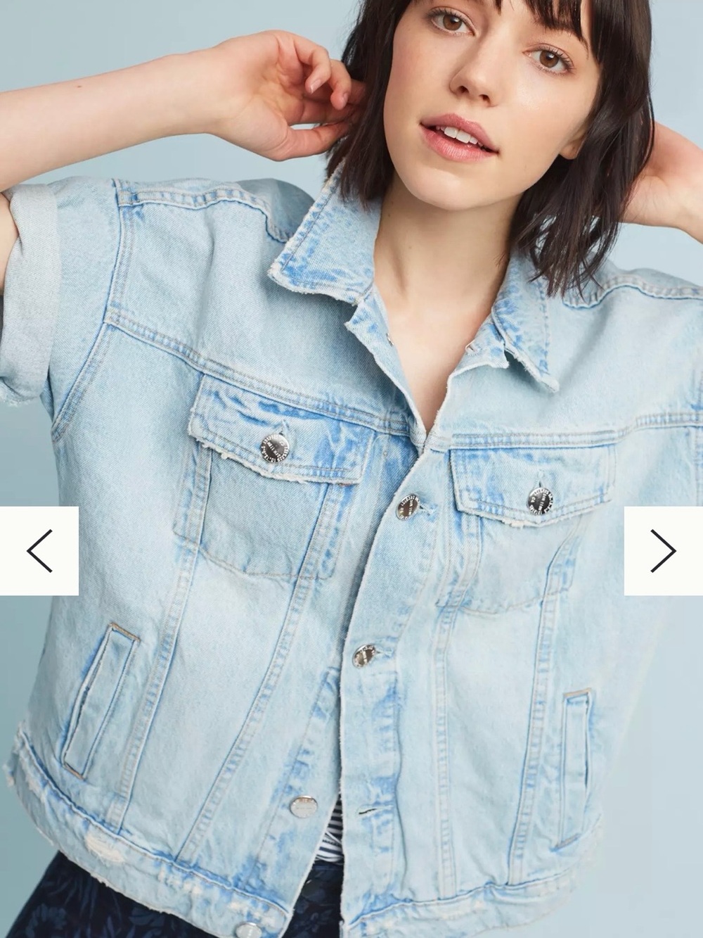 Current/Elliott The Rolled Sleeve Denim Jacket